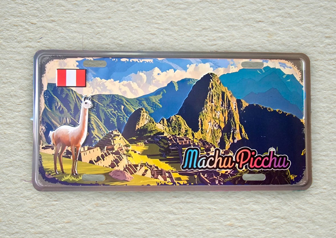 Placa decorativa Machu Picchu 1